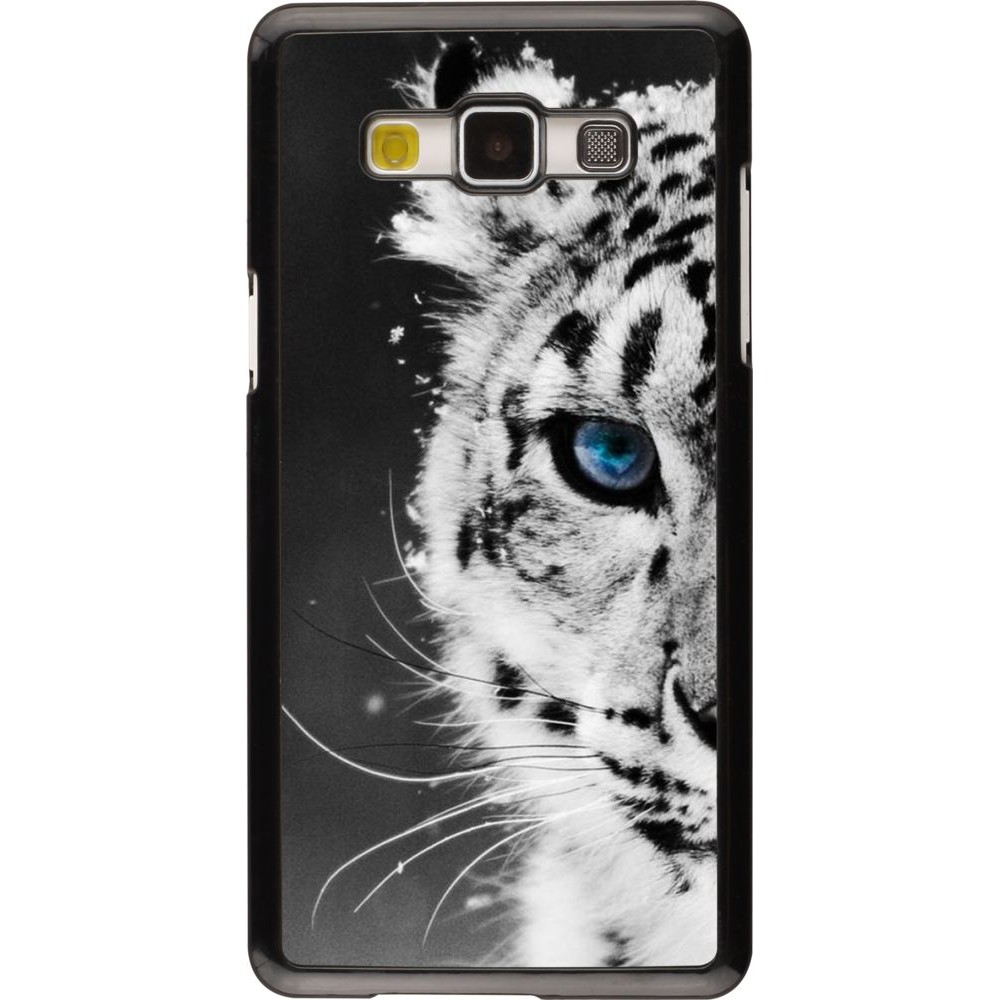 Hülle Samsung Galaxy A5 (2015) - White tiger blue eye