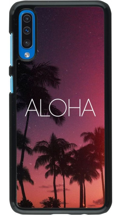 Hülle Samsung Galaxy A50 - Aloha Sunset Palms