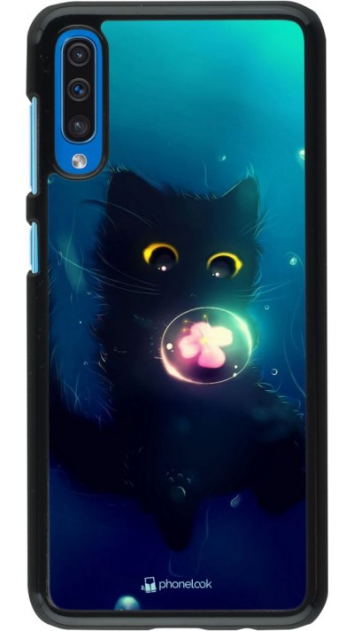 Hülle Samsung Galaxy A50 - Cute Cat Bubble