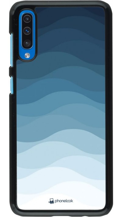 Coque Samsung Galaxy A50 - Flat Blue Waves