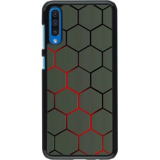 Coque Samsung Galaxy A50 - Geometric Line red