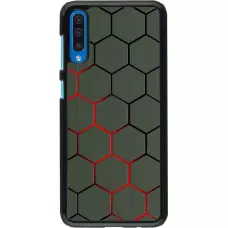 Coque Samsung Galaxy A50 - Geometric Line red