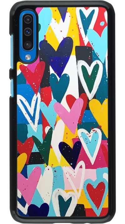 Coque Samsung Galaxy A50 - Joyful Hearts