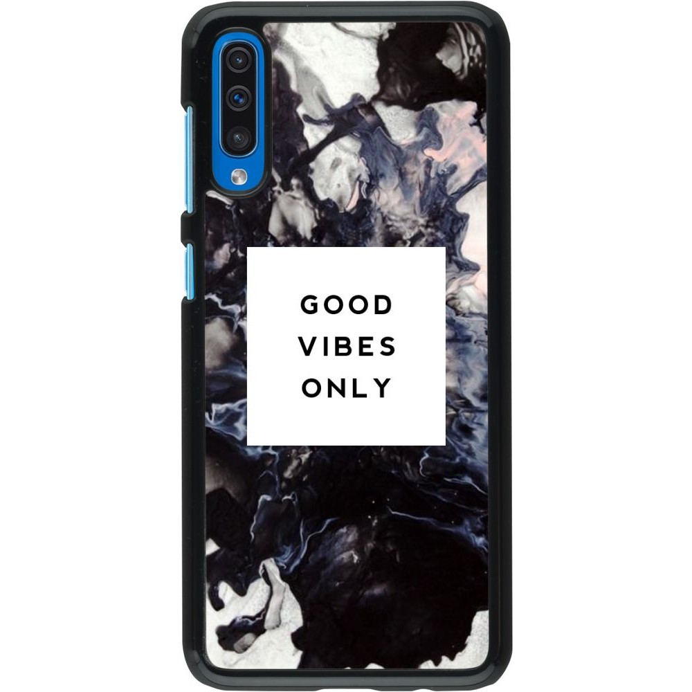 Hülle Samsung Galaxy A50 - Marble Good Vibes Only