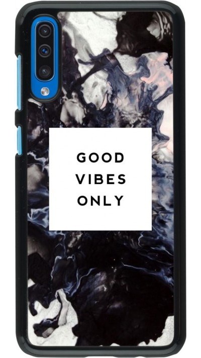 Coque Samsung Galaxy A50 - Marble Good Vibes Only