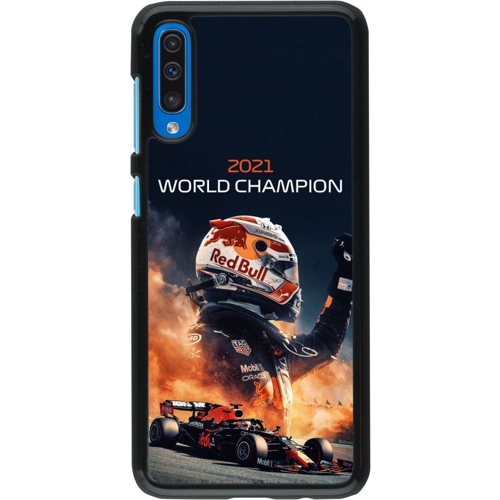 Coque Samsung Galaxy A50 - Max Verstappen 2021 World Champion