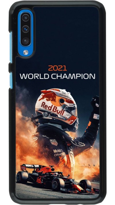 Coque Samsung Galaxy A50 - Max Verstappen 2021 World Champion