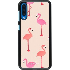 Coque Samsung Galaxy A50 - Pink Flamingos Pattern