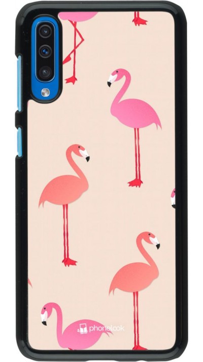 Coque Samsung Galaxy A50 - Pink Flamingos Pattern