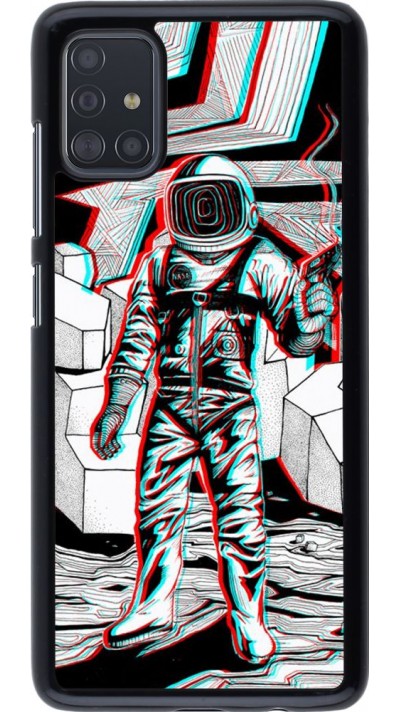 Hülle Samsung Galaxy A51 - Anaglyph Astronaut