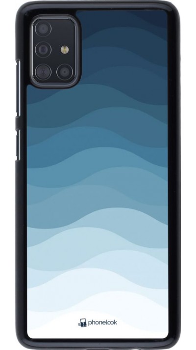 Coque Samsung Galaxy A51 - Flat Blue Waves