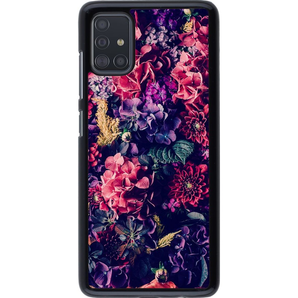 Coque Samsung Galaxy A51 - Flowers Dark