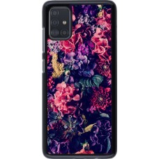 Coque Samsung Galaxy A51 - Flowers Dark