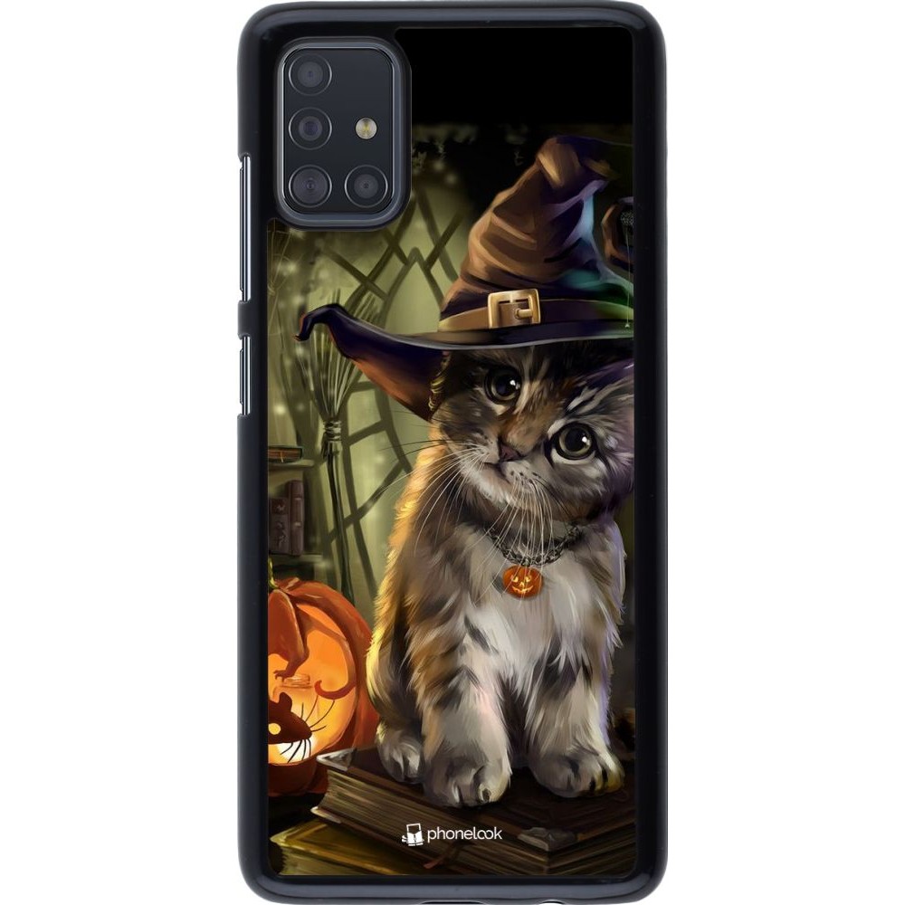 Coque Samsung Galaxy A51 - Halloween 21 Witch cat