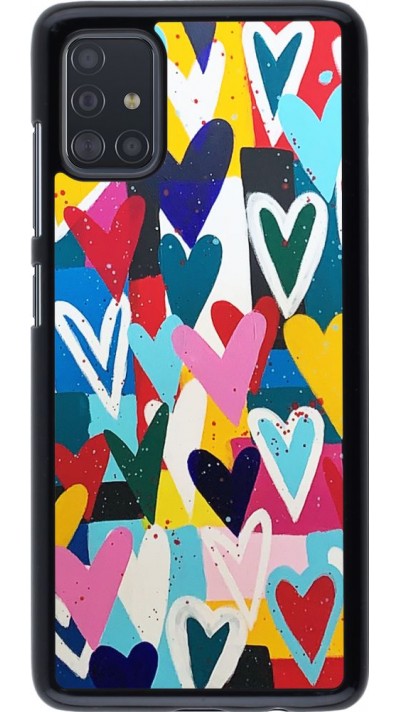 Coque Samsung Galaxy A51 - Joyful Hearts