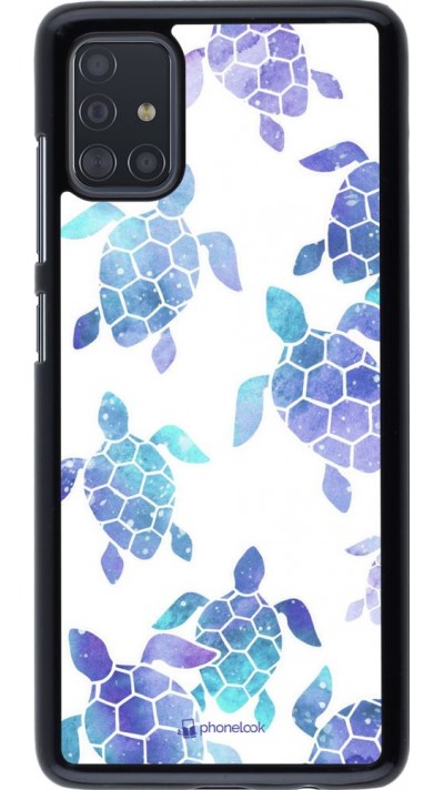 Coque Samsung Galaxy A51 - Turtles pattern watercolor