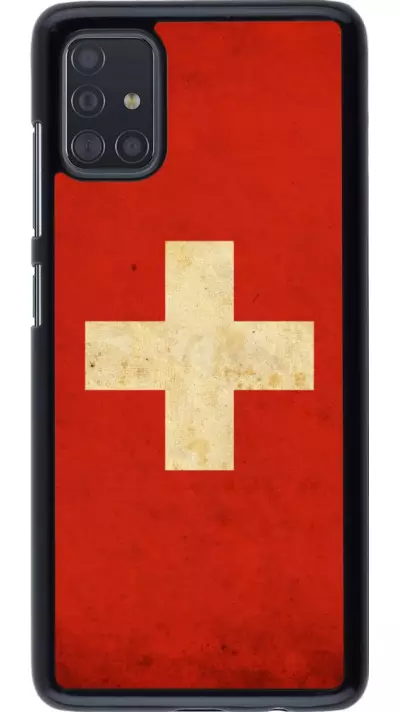 Coque Samsung Galaxy A51 - Vintage Flag SWISS
