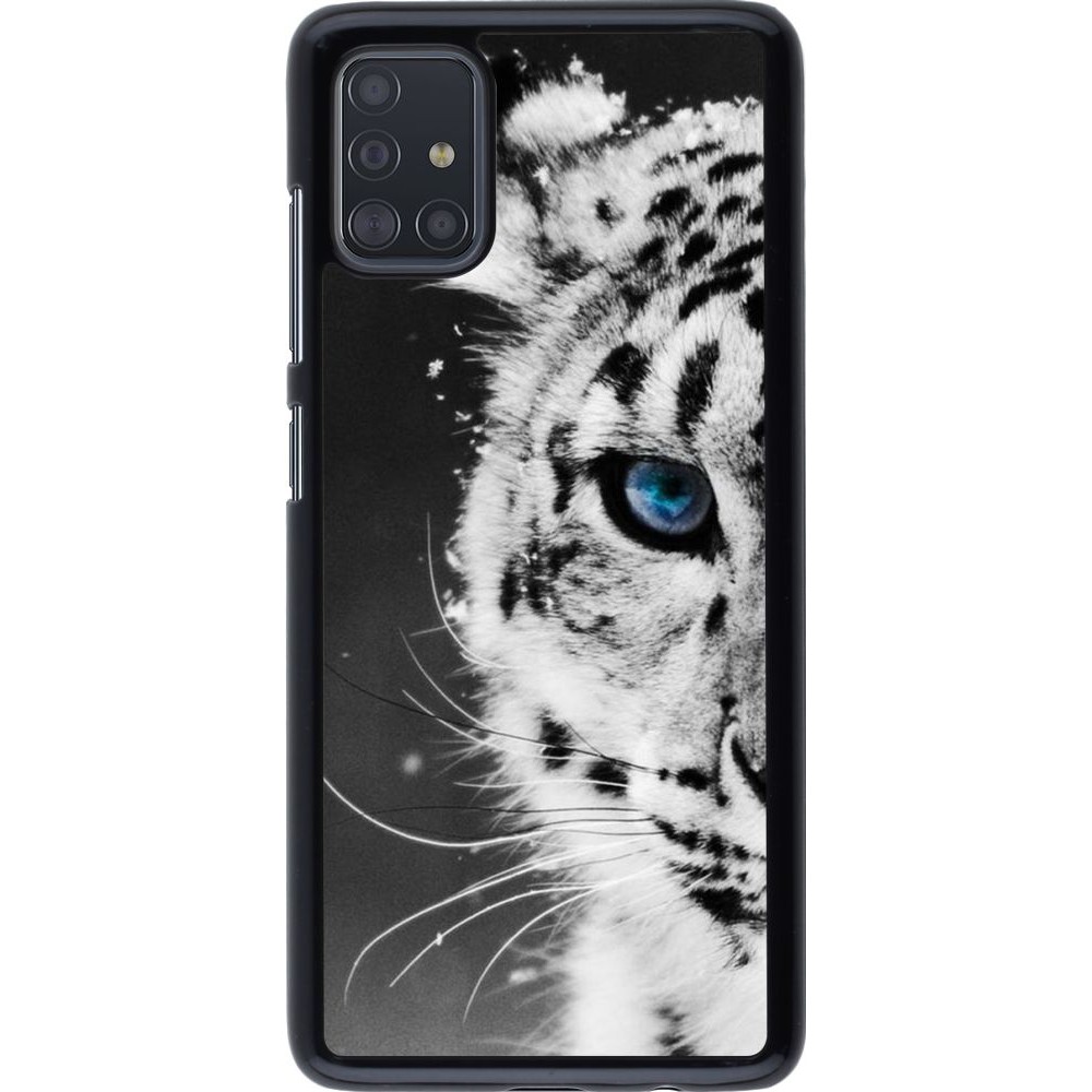 Coque Samsung Galaxy A51 - White tiger blue eye