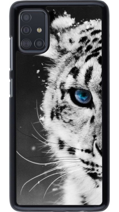 Hülle Samsung Galaxy A51 - White tiger blue eye