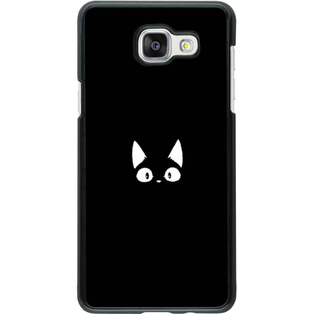 Coque Samsung Galaxy A5 (2016) - Funny cat on black
