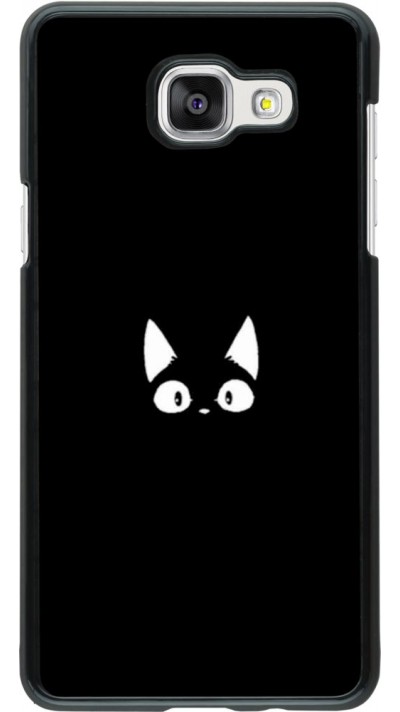 Coque Samsung Galaxy A5 (2016) - Funny cat on black