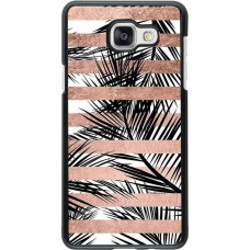 Coque Samsung Galaxy A5 (2016) - Palm trees gold stripes