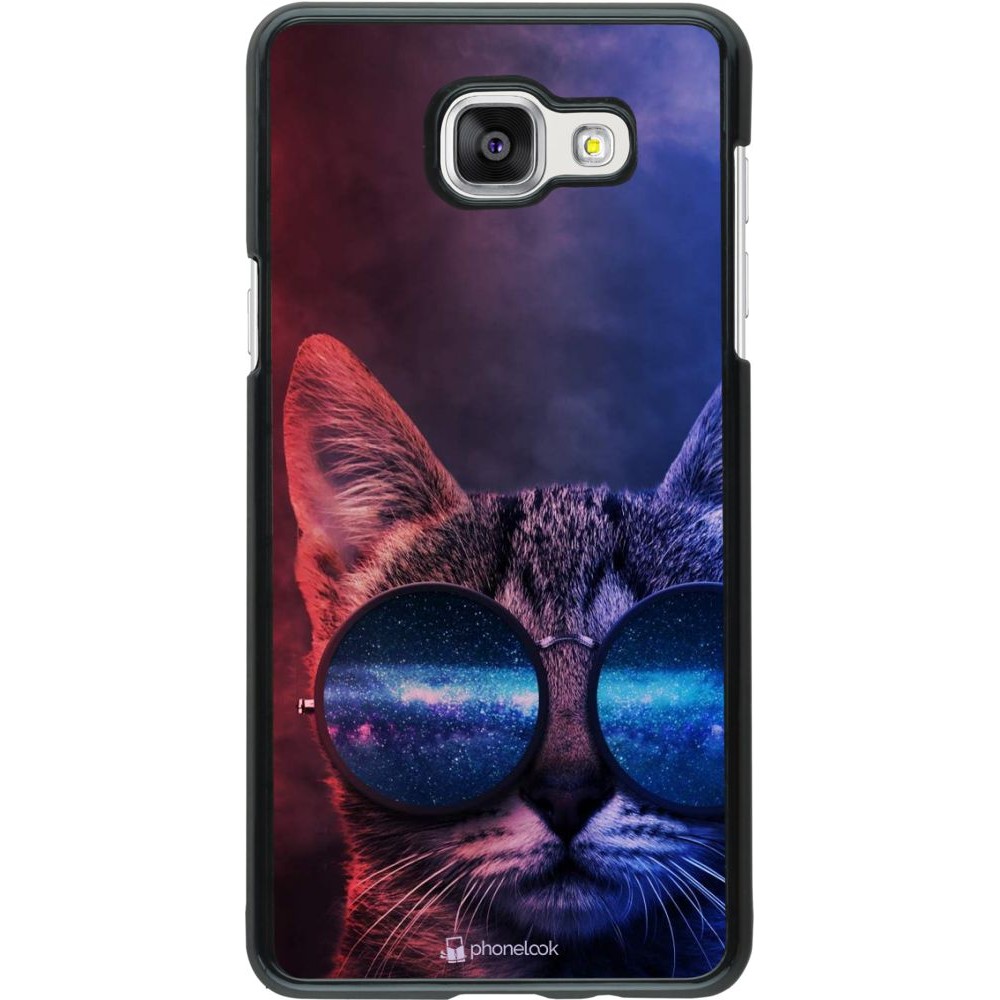 Coque Samsung Galaxy A5 (2016) - Red Blue Cat Glasses