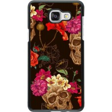 Coque Samsung Galaxy A5 (2016) - Skulls and flowers