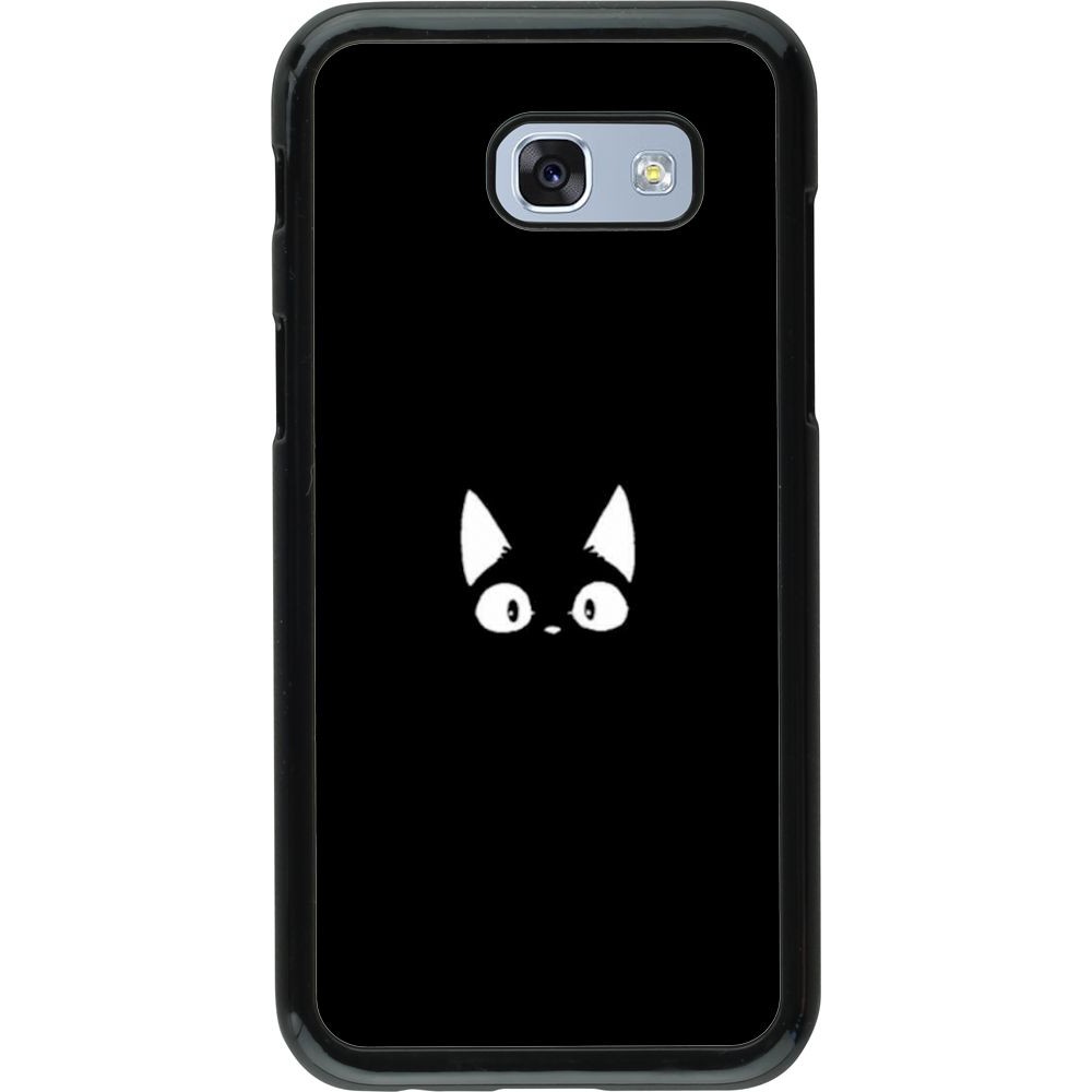 Coque Samsung Galaxy A5 (2017) - Funny cat on black