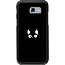 Hülle Samsung Galaxy A5 (2017) - Funny cat on black