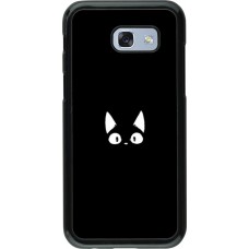 Coque Samsung Galaxy A5 (2017) - Funny cat on black