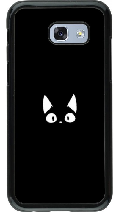 Coque Samsung Galaxy A5 (2017) - Funny cat on black