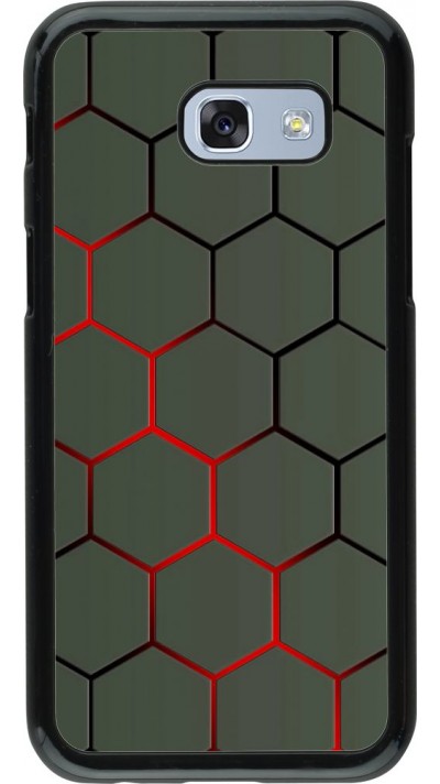 Coque Samsung Galaxy A5 (2017) - Geometric Line red