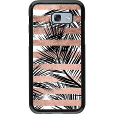 Hülle Samsung Galaxy A5 (2017) - Palm trees gold stripes