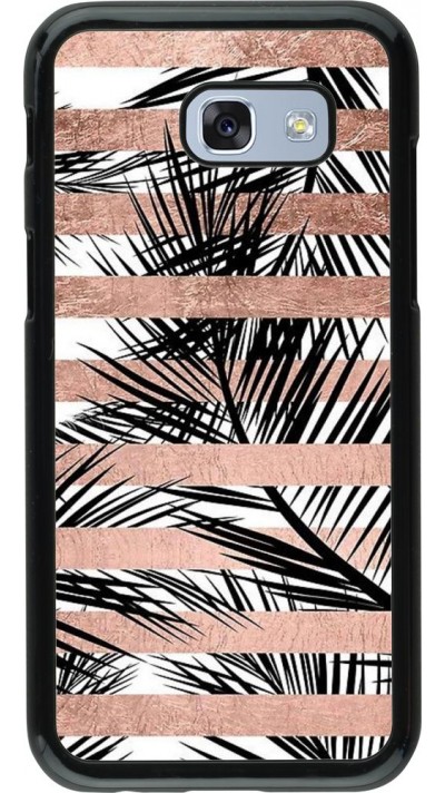 Coque Samsung Galaxy A5 (2017) - Palm trees gold stripes