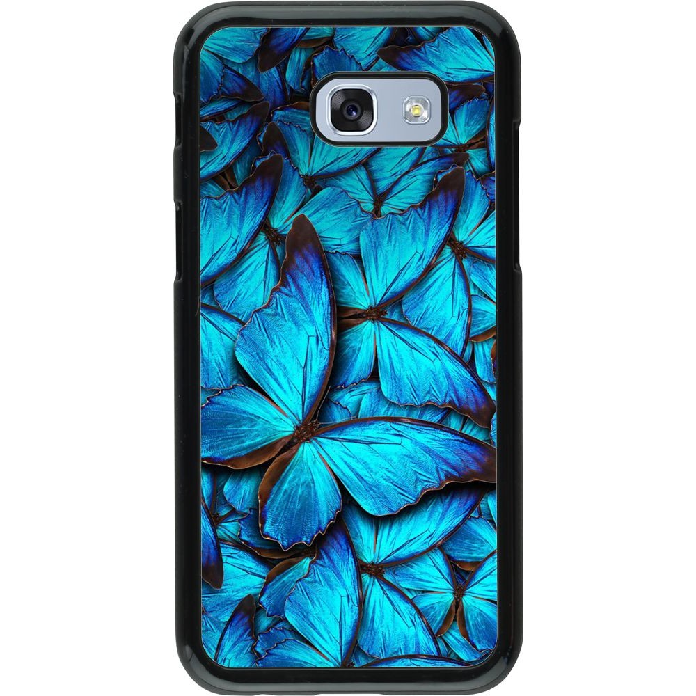 Hülle Samsung Galaxy A5 (2017) - Papillon - Bleu