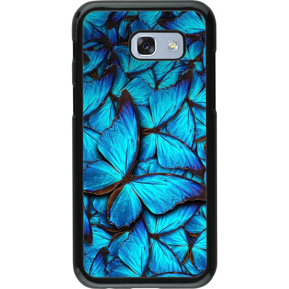 Coque Samsung Galaxy A5 (2017) - Papillon - Bleu