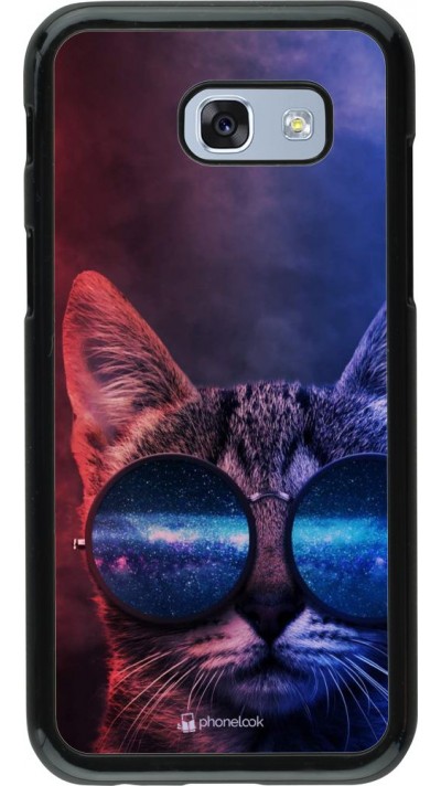 Coque Samsung Galaxy A5 (2017) - Red Blue Cat Glasses
