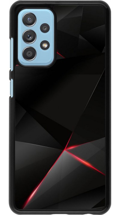 Coque Samsung Galaxy A52 5G - Black Red Lines