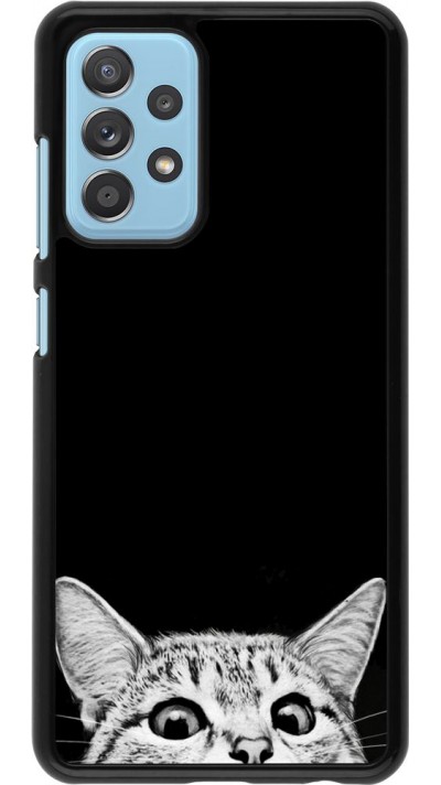 Coque Samsung Galaxy A52 - Cat Looking Up Black