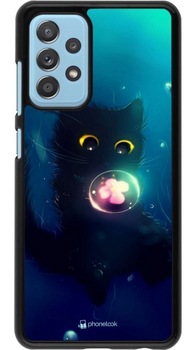 Coque Samsung Galaxy A52 - Cute Cat Bubble