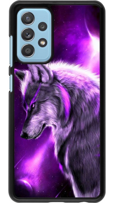 Coque Samsung Galaxy A52 5G - Purple Sky Wolf