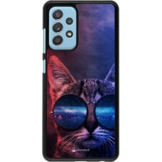 Coque Samsung Galaxy A52 - Red Blue Cat Glasses
