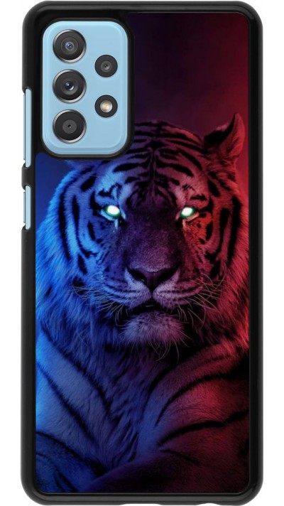 Coque Samsung Galaxy A52 - Tiger Blue Red