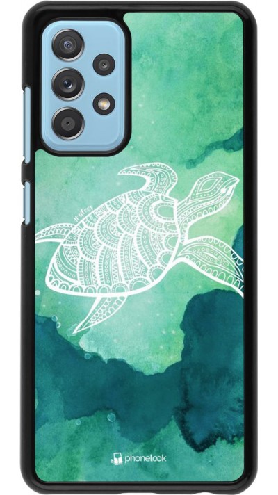 Coque Samsung Galaxy A52 - Turtle Aztec Watercolor