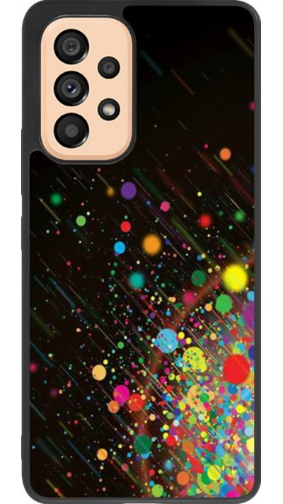 Coque Samsung Galaxy A53 5G - Silicone rigide noir Abstract Bubble Lines