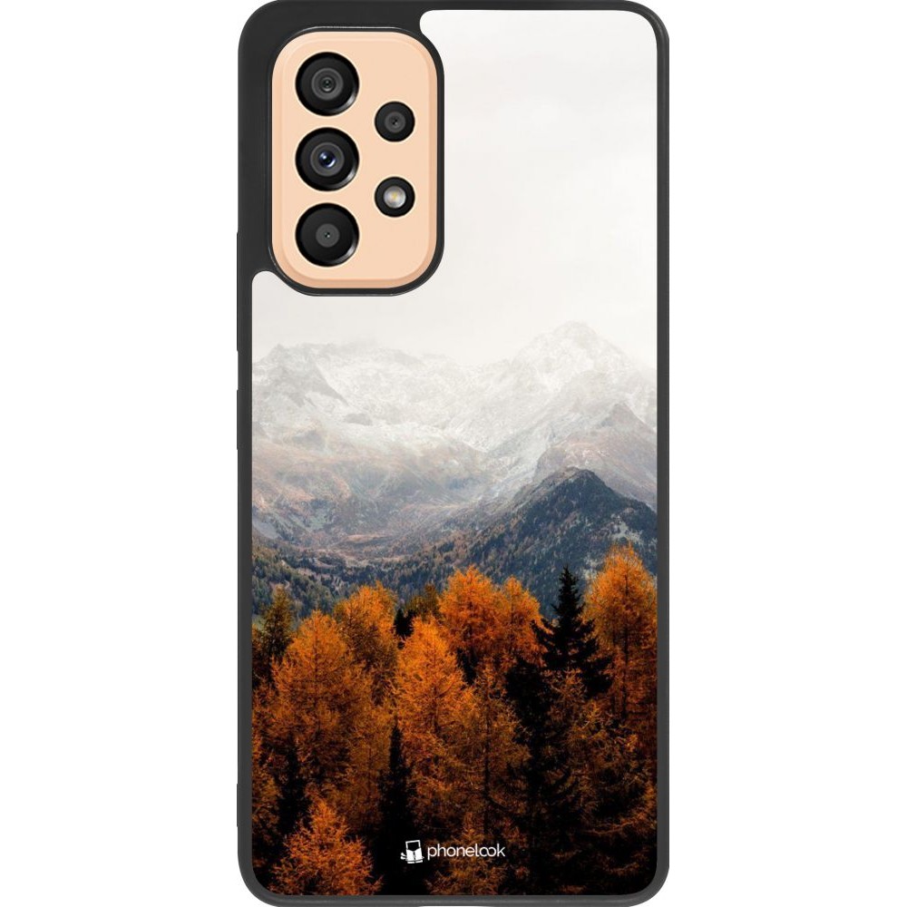 Hülle Samsung Galaxy A53 5G - Silikon schwarz Autumn 21 Forest Mountain