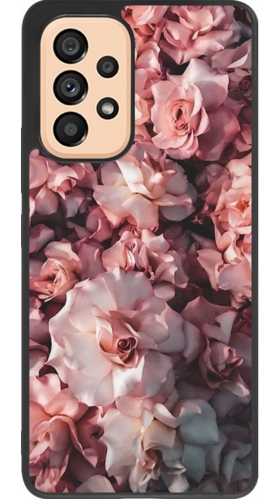 Coque Samsung Galaxy A53 5G - Silicone rigide noir Beautiful Roses