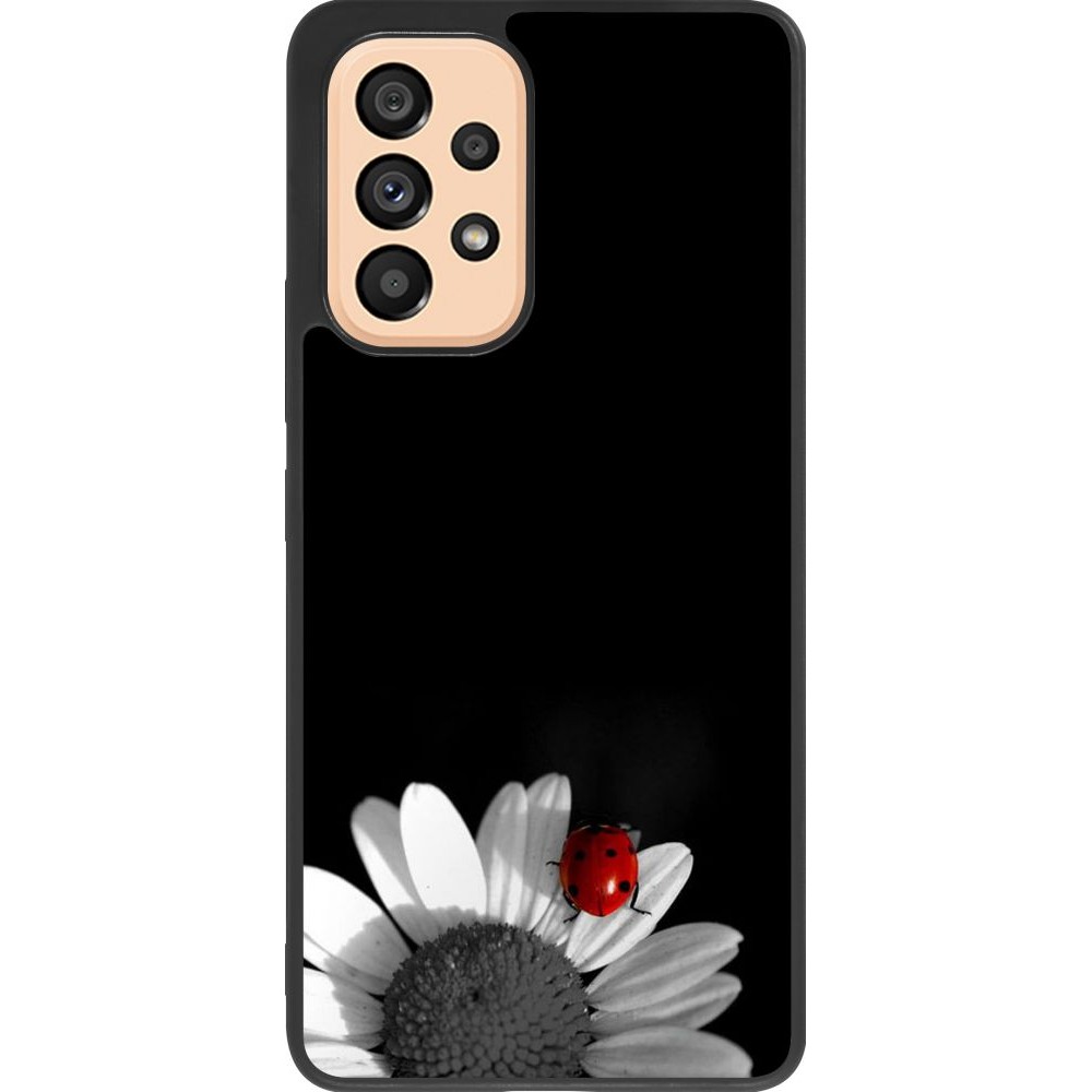 Coque Samsung Galaxy A53 5G - Silicone rigide noir Black and white Cox