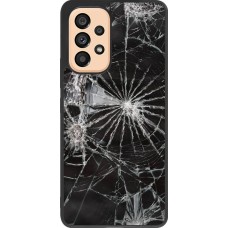 Coque Samsung Galaxy A53 5G - Silicone rigide noir Broken Screen
